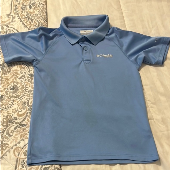 Columbia Blue Performance Polo Shirt - Picture 1 of 4